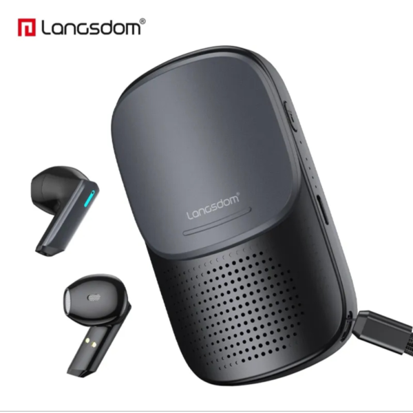 Fone Bluetooth Langsdom c/ Caixa Som