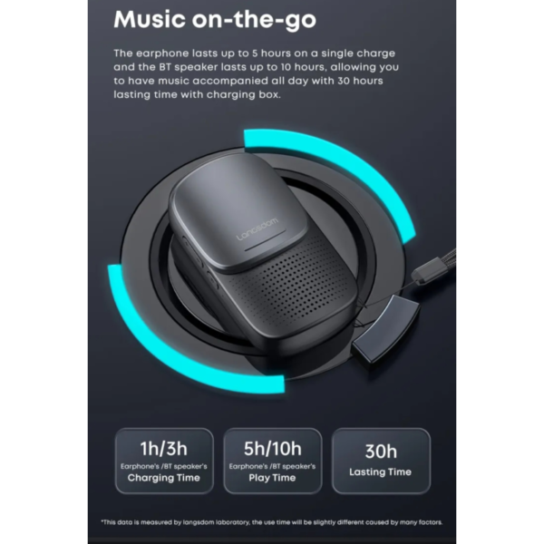 Fone Bluetooth Langsdom c/ Caixa Som - Image 10