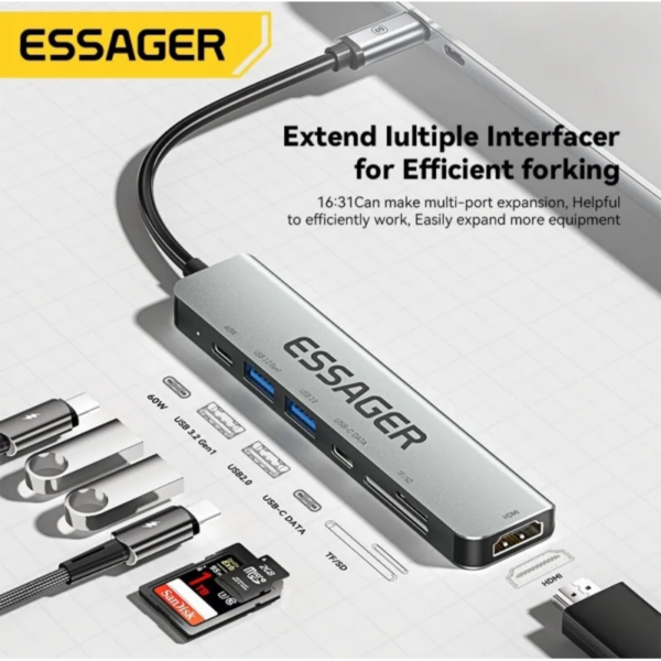 Hub Essager 7 Conectores - Image 2