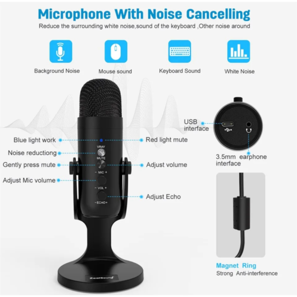 Microfone Profissional ZealSound Top