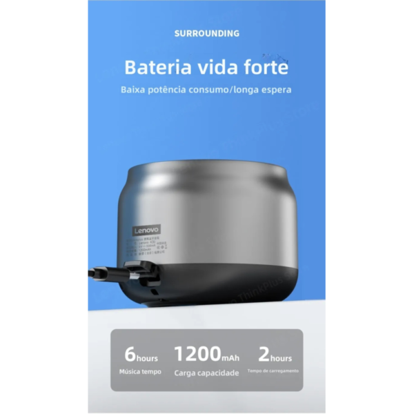 Mini Caixa Som Lenovo Bluetooth - Image 7