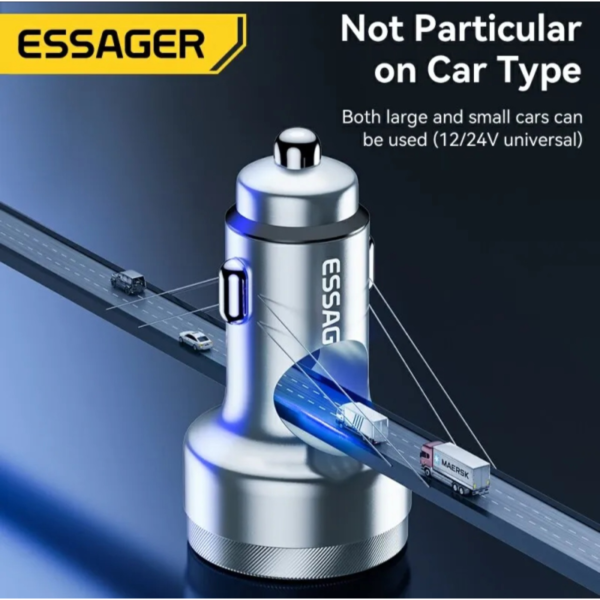 Carregador Veicular Turbo Essager 80W Top - Image 2
