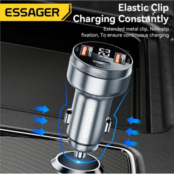 Carregador Veicular Turbo Essager 80W Top - Image 5